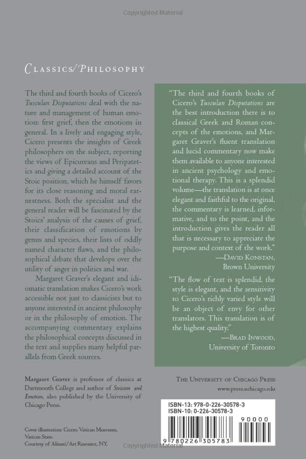 Cicero on the Emotions: Tusculan Disputations 3 and 4