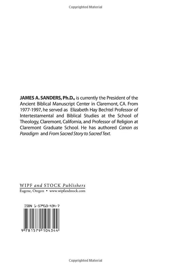 Canon and Community: A Guide to Canonical Criticism