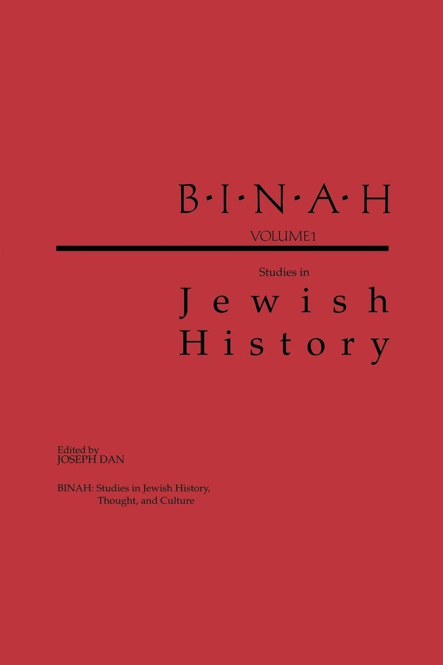 Binah: Volume I; Studies in Jewish History (Washington Papers (Paperback))