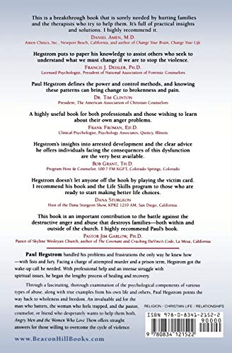 Angry Men and the Women Who Love Them: Breaking the Cycle of Physical and Emotional Abuse — back cover