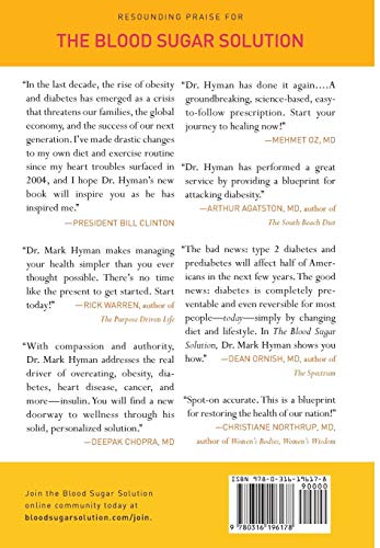 The Blood Sugar Solution: The UltraHealthy Program for Losing Weight, Preventing Disease, and Feeling Great Now! (The Dr. Mark Hyman Library, 1)