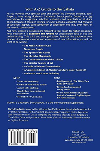 Godwin's Cabalistic Encyclopedia: A Complete Guide to Cabalistic Magic (Llewellyn's Sourcebook) — back cover