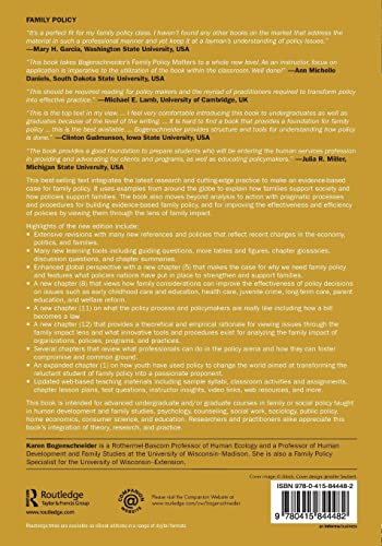 Family Policy Matters: How Policymaking Affects Families and What Professionals Can Do