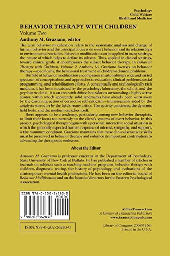 Behavior Therapy with Children: Volume 2