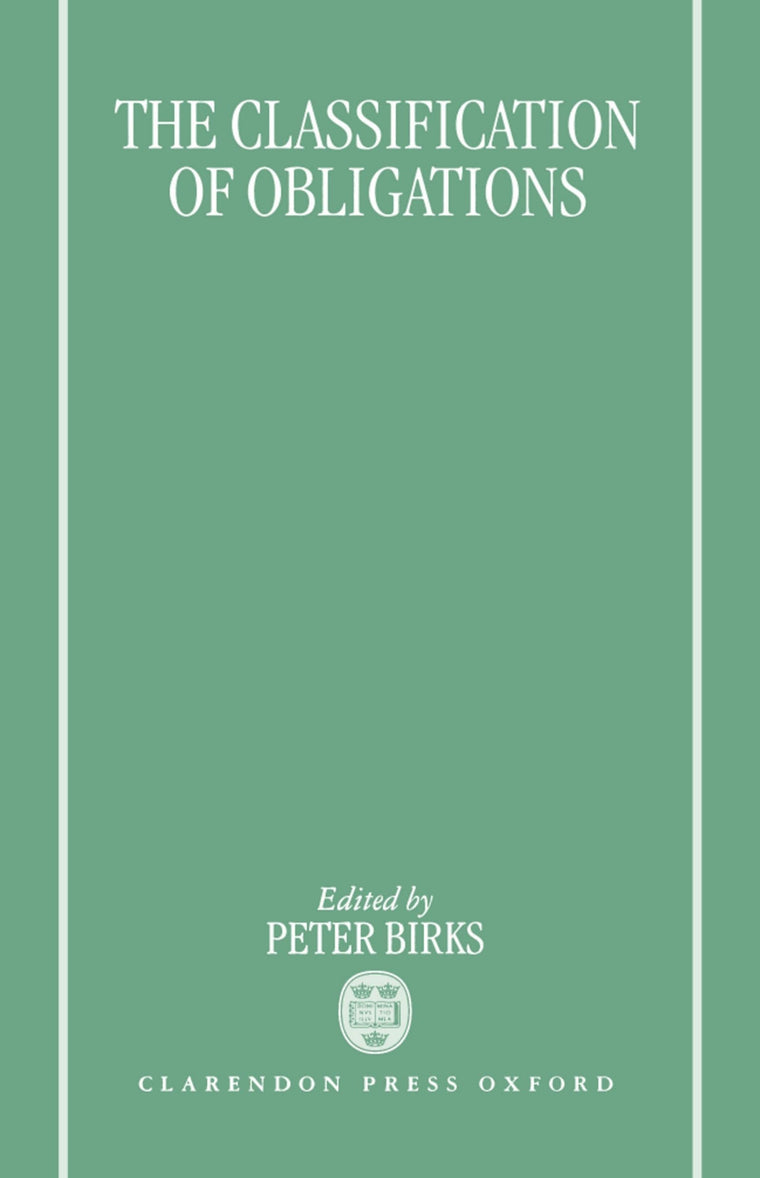 The Classification of Obligations (SPTL Seminar Series)