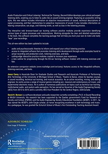 Audio Production and Critical Listening (Audio Engineering Society Presents)
