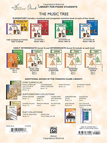 The Music Tree Activities Book: Part 1