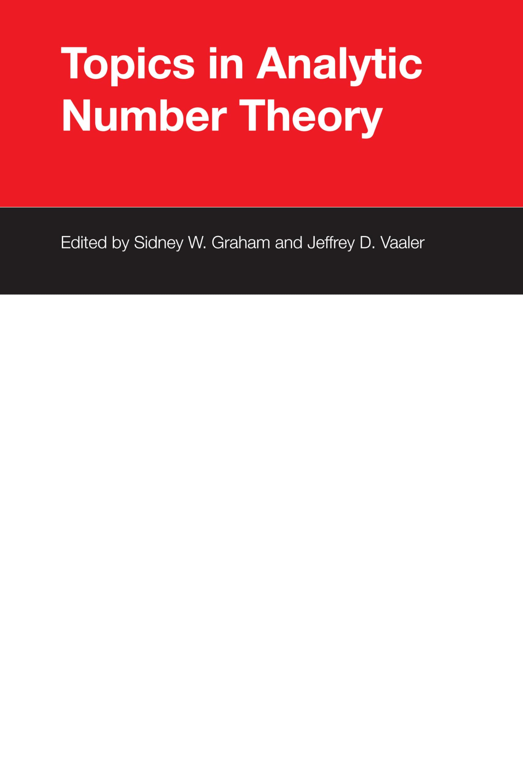 Topics in Analytic Number Theory