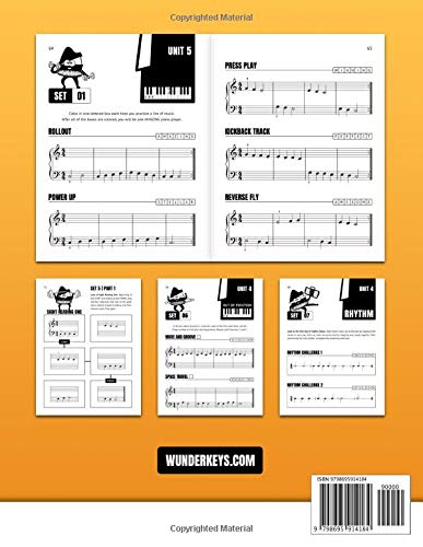 Andrea And Trevor Dows Technical Exercises For Note Reading Success, Book 1: 226 Primer Piano Exercises In Middle C Position And C Position (Piano Student Workbooks)