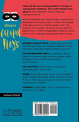 Modern Catalan Plays: The Quarrelsome Party; The Audition; Desire; Fourplay (Play Anthologies)
