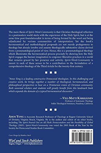 Spirit-Word-Community: Theological Hermeneutics in Trinitarian Perspective