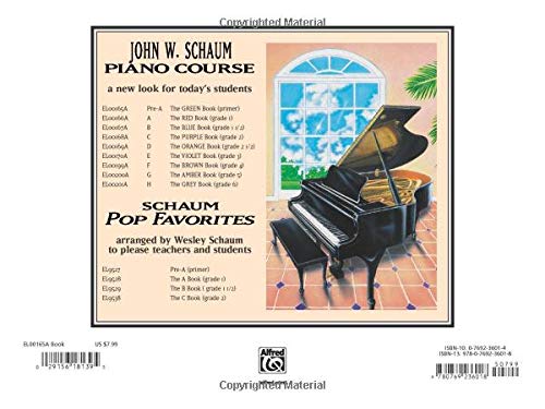 John W. Schaum Piano Course: Pre-A : The Green Book