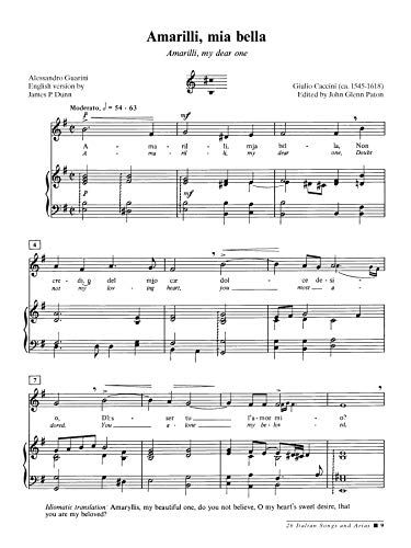 26 Italian Songs and Arias: Medium Low Voice, Book & CD