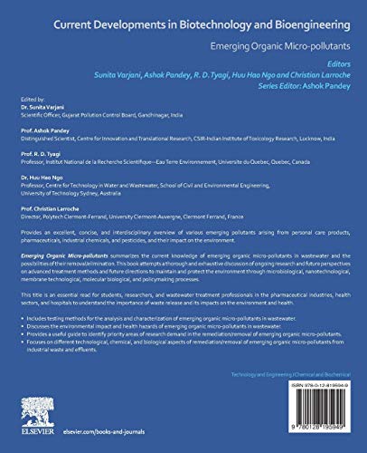 Current Developments in Biotechnology and Bioengineering: Emerging Organic Micro-pollutants
