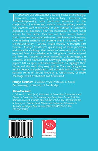 Commons and Borderlands: Working Papers on Interdisciplinarity, Accountibility and the Flow of Knowledge