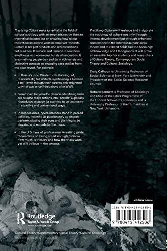 Practicing Culture (Taking Culture Seriously) — back cover