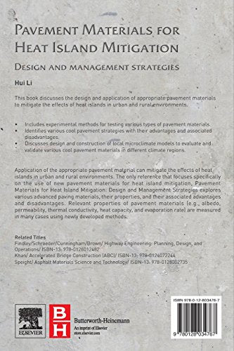 Pavement Materials for Heat Island Mitigation: Design and Management Strategies
