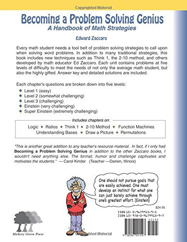 Becoming a Problem Solving Genius: A Handbook of Math Strategies