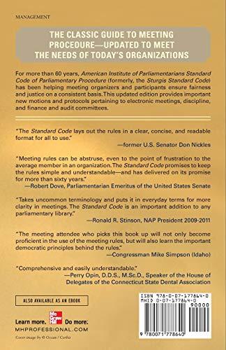 American Institute of Parliamentarians Standard Code of Parliamentary Procedure