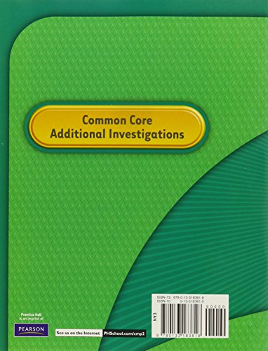 CMP2 Common Core Additional Investigations: Student Guide, Grade 8