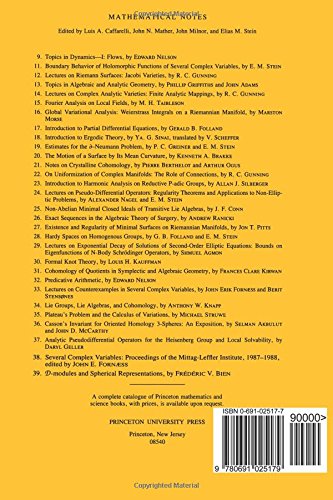 D-Modules and Spherical Representations. (MN-39) (Mathematical Notes, 39) — back cover