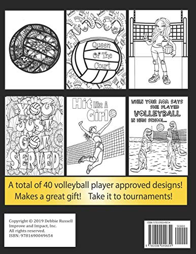 The Big Volleyball Coloring Book: An Amazing Volleyball Coloring Book For Teens and Adults (Color Me Happy)