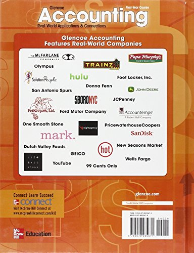 Glencoe Accounting, First-Year Course: Real-World Applications & Connections (GUERRIERI: HS ACCTG)