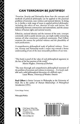 Terrorism, Security and Nationality: An Introductory Study in Applied Political Philosophy