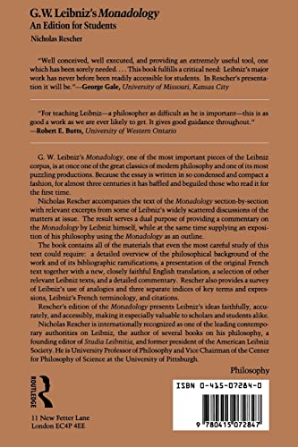G.W. Leibniz's Monadology