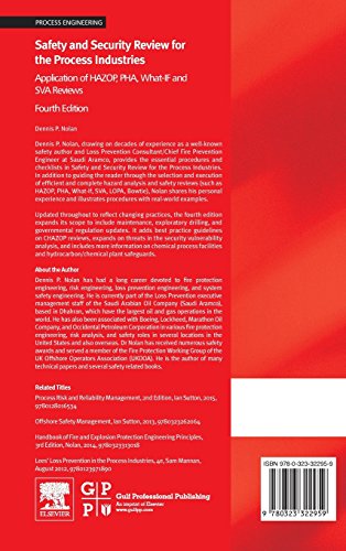 Safety and Security Review for the Process Industries: Application of HAZOP, PHA, What-IF and SVA Reviews