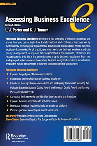 Assessing Business Excellence — back cover