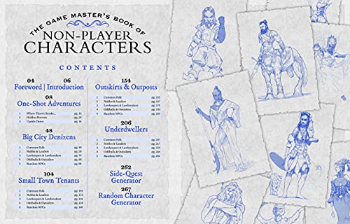 The Game Master's Book of Non-Player Characters: 500+ unique bartenders, brawlers, mages, merchants, royals, rogues, sages, sailors, warriors, weirdos ... RPG adventures (The Game Master Series) — back cover