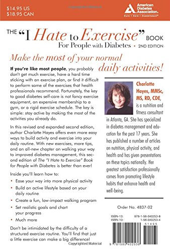 The "I Hate to Exercise" Book for People with Diabetes