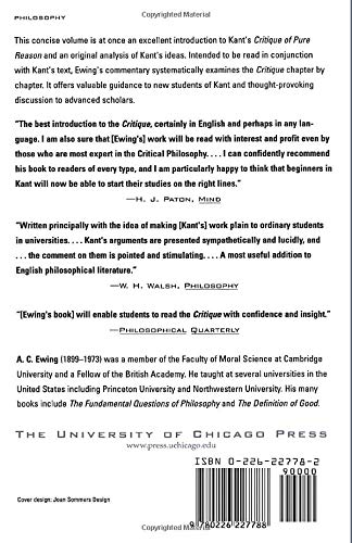 A Short Commentary on Kant's Critique of Pure Reason