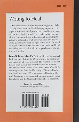 Writing to Heal: A Guided Journal for Recovering f — back cover