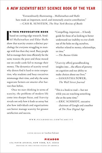 Scarcity: The New Science of Having Less and How It Defines Our Lives