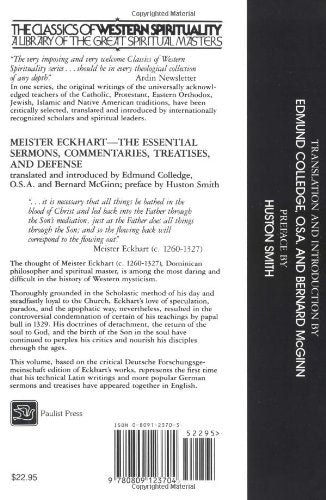Meister Eckhart: The Essential Sermons, Commentaries, Treatises and Defense (Classics of Western Spirituality)