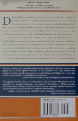 Smart Choices: A Practical Guide to Making Better Decisions
