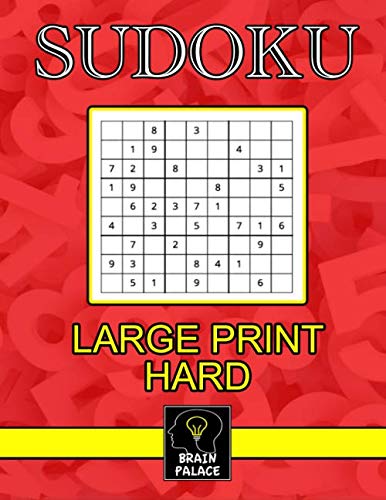 Sudoku: Large print Hard (Large Sudoku Books)
