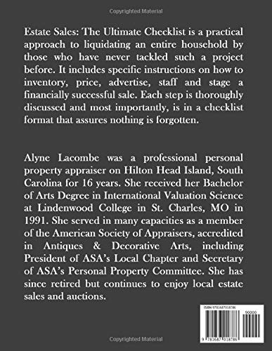 Estate Sales: The Ultimate Checklist: For Executor, Heirs, Downsizers and Caregivers Liquidating an Entire Household