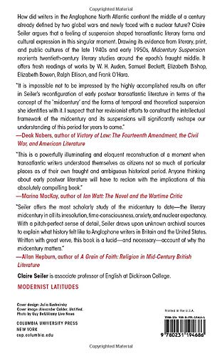Midcentury Suspension: Literature and Feeling in the Wake of World War II (Modernist Latitudes)