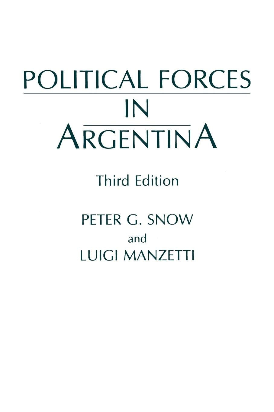Political Forces in Argentina
