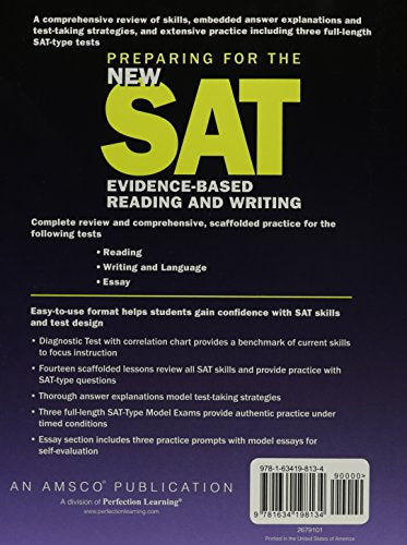 Preparing for the New SAT: Evidence-Based Reading and Writing