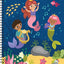 Brain Games - Sticker by Letter: Glitter Mermaids: Includes 1 Glitter Sticker Sheet to Complete Each Image!