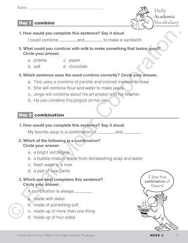 Daily Academic Vocabulary, Grade 2 Teacher Edition