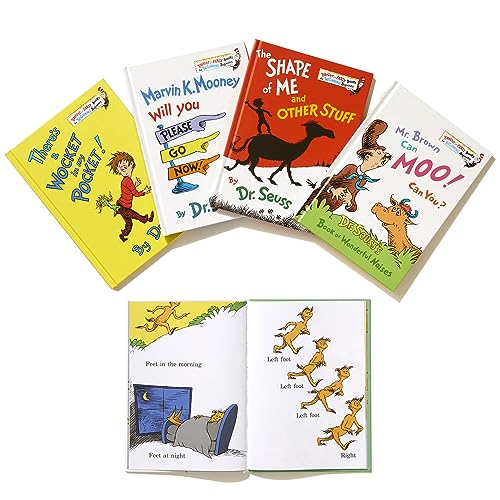 Dr. Seuss Bright & Early Book Boxed Set Collection: The Foot Book; Marvin K. Mooney Will You Please Go Now!; Mr. Brown Can Moo! Can You?, The Shape of ... Other Stuff; There's a Wocket in My Pocket!