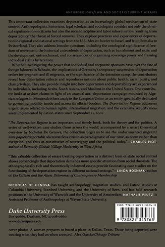 The Deportation Regime: Sovereignty, Space, and the Freedom of Movement