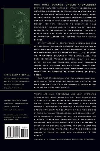 Epistemic Cultures: How the Sciences Make Knowledge — back cover