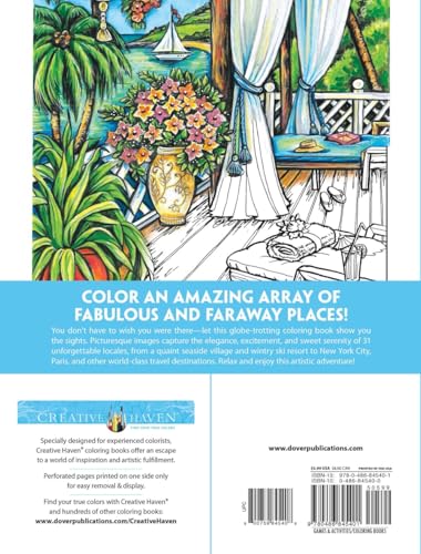 Creative Haven Wish You Were Here! Coloring Book (Adult Coloring Books: World & Travel)