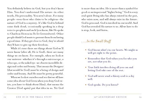 God Is in the Small Stuff 20th Anniversary Edition